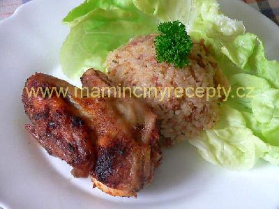 Kuře se salámovou rýží
