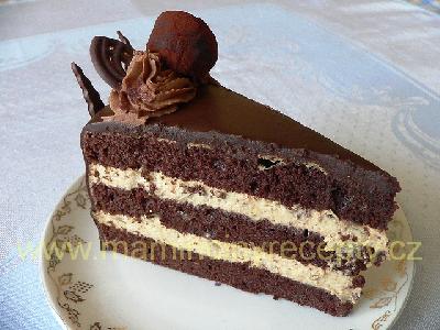 Čokobanánový dort