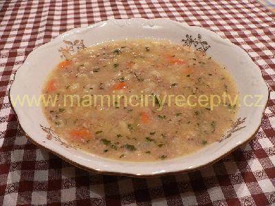 Masová polévka s rýží