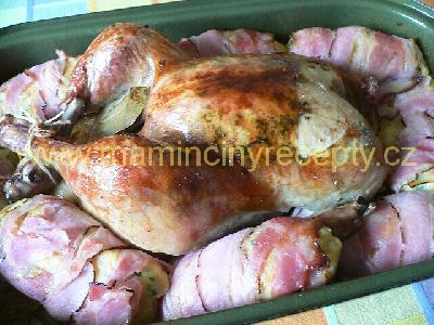 Pečené kuře s rozmarýnem