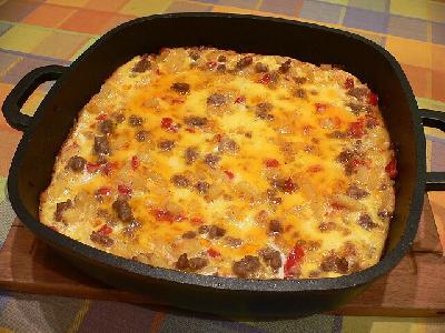 Masovo-bramborová omeleta