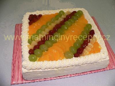 Ovocný dort s galaretkou