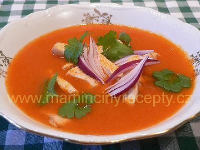 Mexická rajčatová polévka