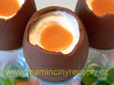 Čokoládová vejce plněná krémem
