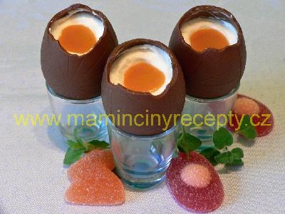 Čokoládová vejce plněná krémem