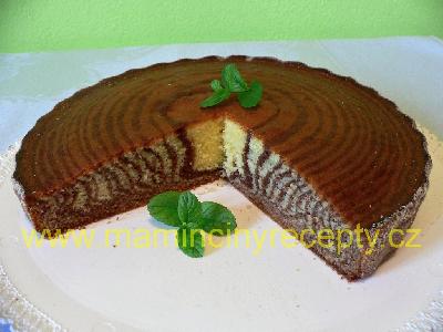 Zebrovaný koláč