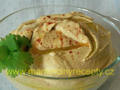 Hummus s chilli a koriandrem