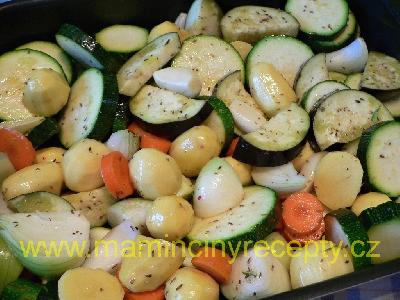 Mečoun s pečenou zeleninou