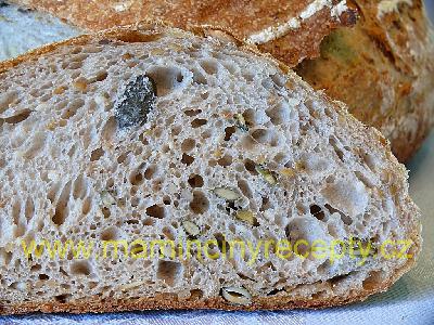 Pšeničný chleba se semínkovou záparou