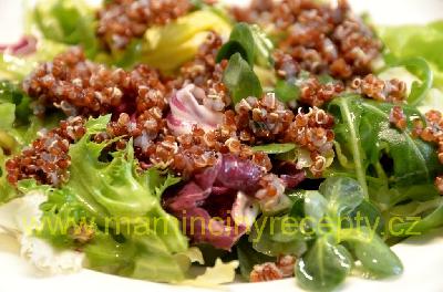 Listový salát s quinoou